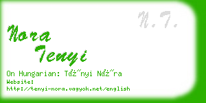 nora tenyi business card